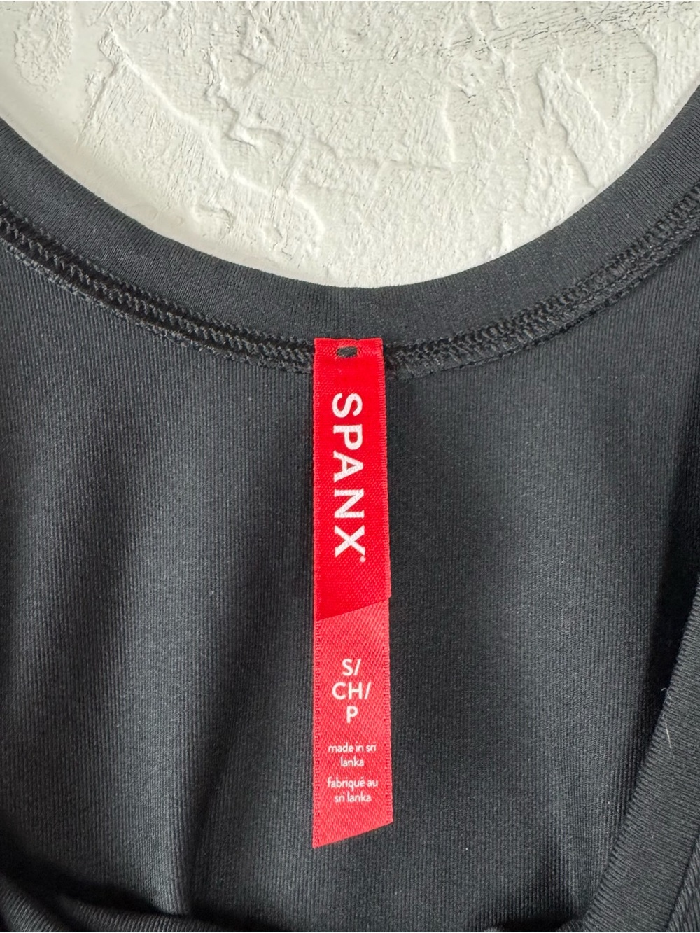 Spanx Bodysuit Scoop Neck Solid Black Knit Thong Shapewear Long Sleeve - Picture 10 of 10